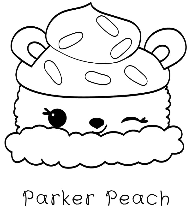 Desenho deParker Peach Num Noms para colorir