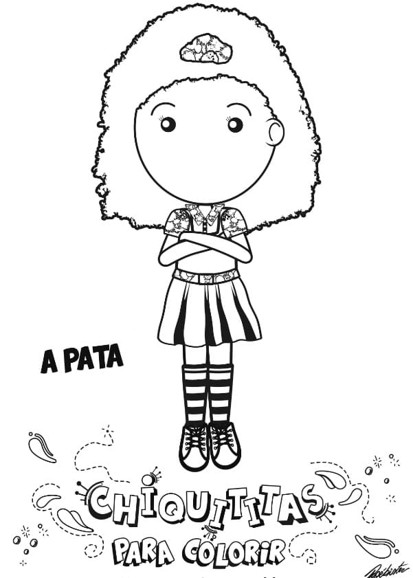 Desenho dePata de Chiquititas para colorir