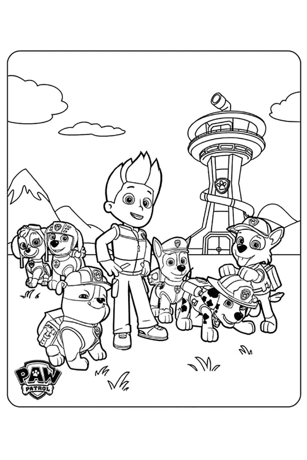 Desenho de Patrulha Canina 5 para colorir