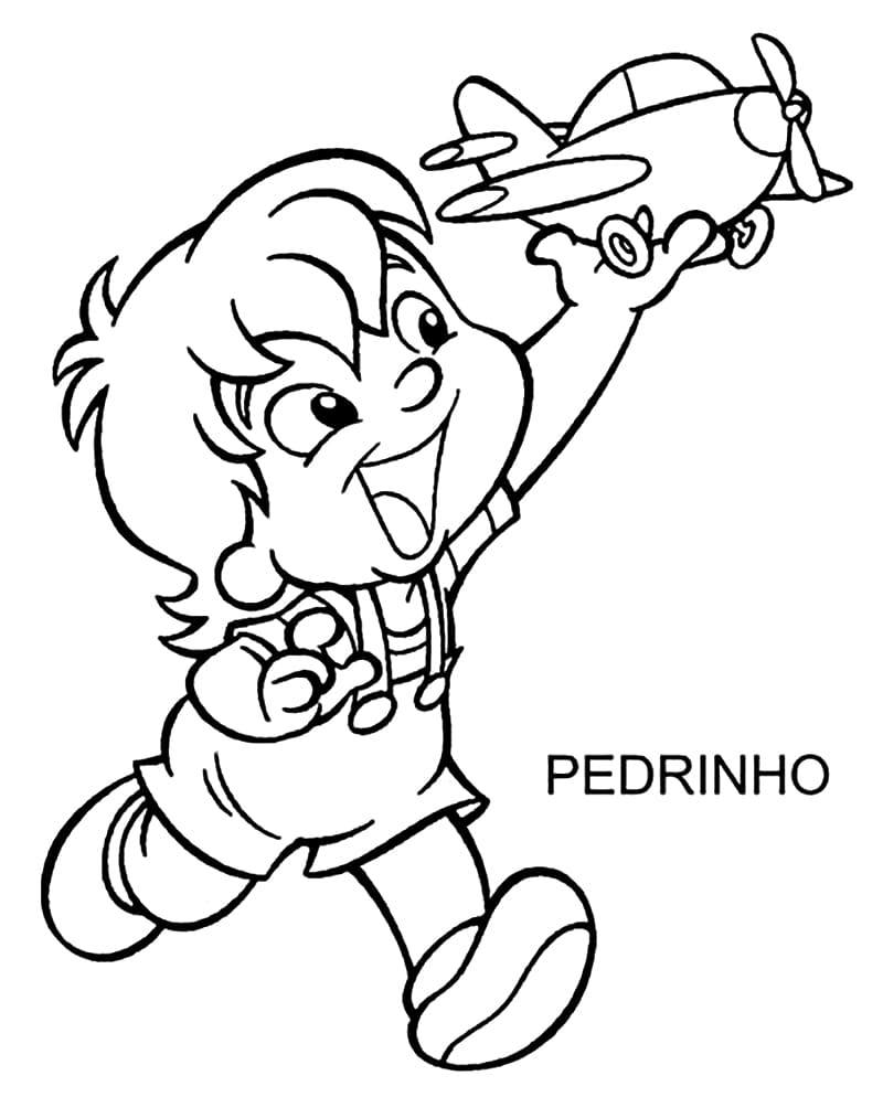 Desenhos de Pedrinho para colorir