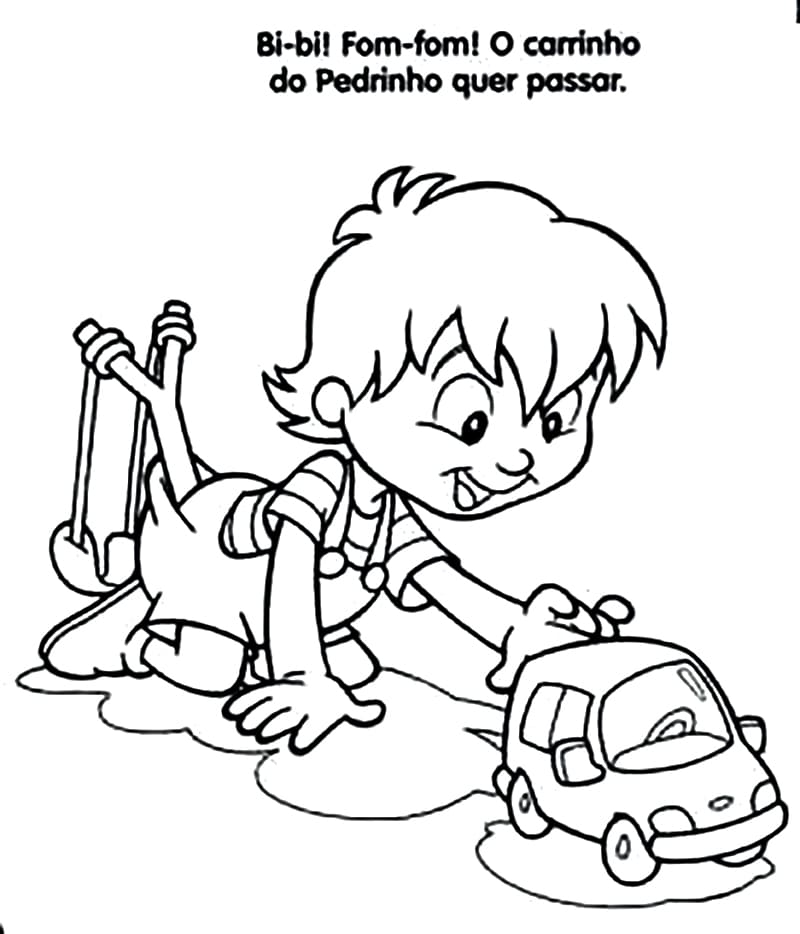 Desenho dePedrinho 9 para colorir