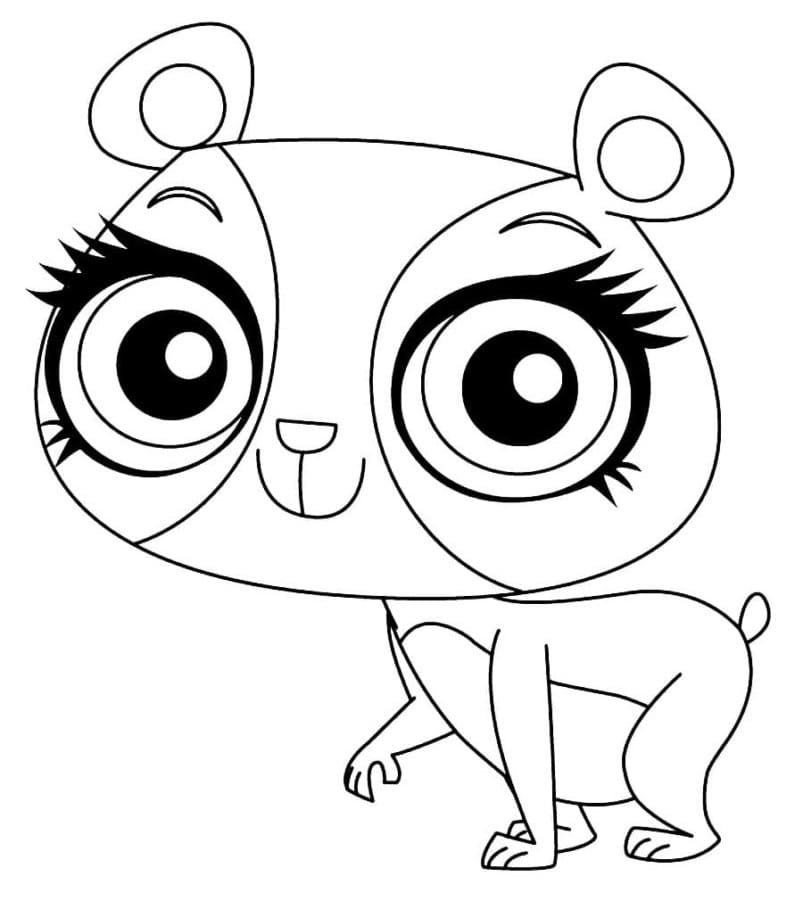 Desenho de Penny Ling Littlest Pet Shop para colorir