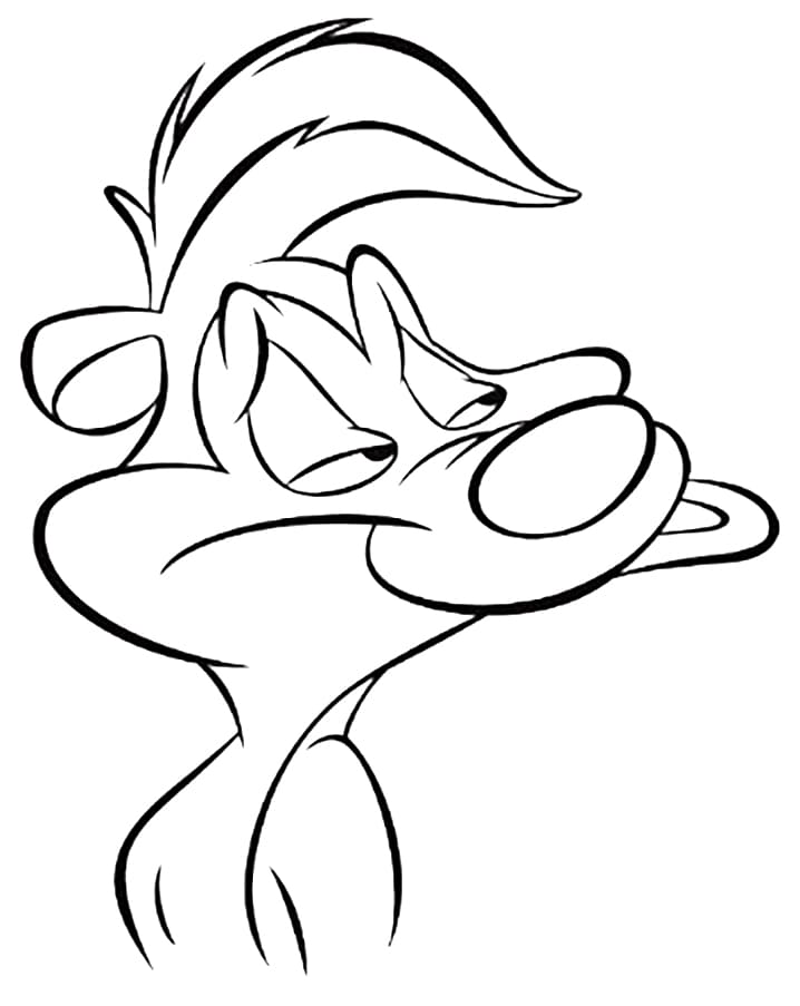 Desenho dePepé Le Pew 1 para colorir