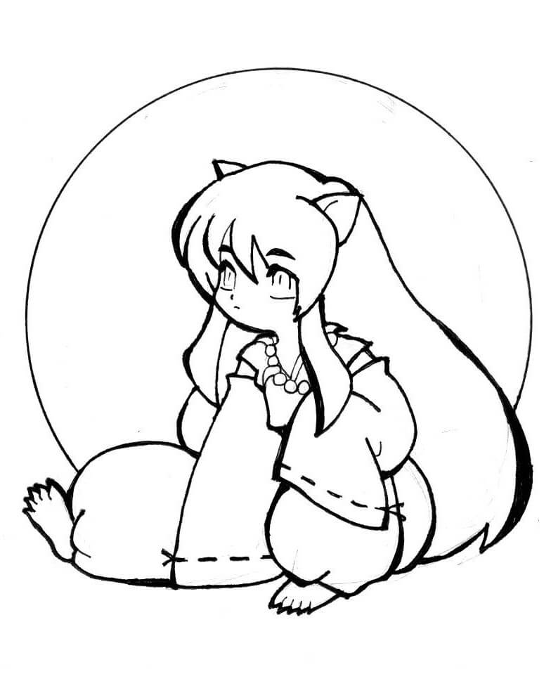 Desenho dePequeno Inuyasha 3 para colorir