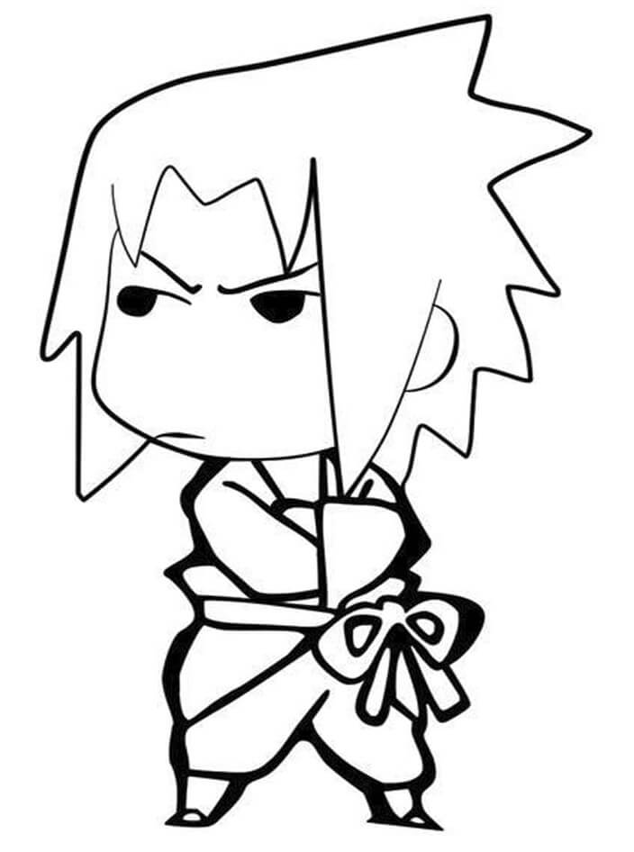 Desenho dePequeno Sasuke 1 para colorir