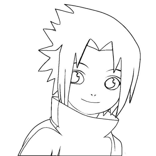 Desenho dePequeno Sasuke 2 para colorir