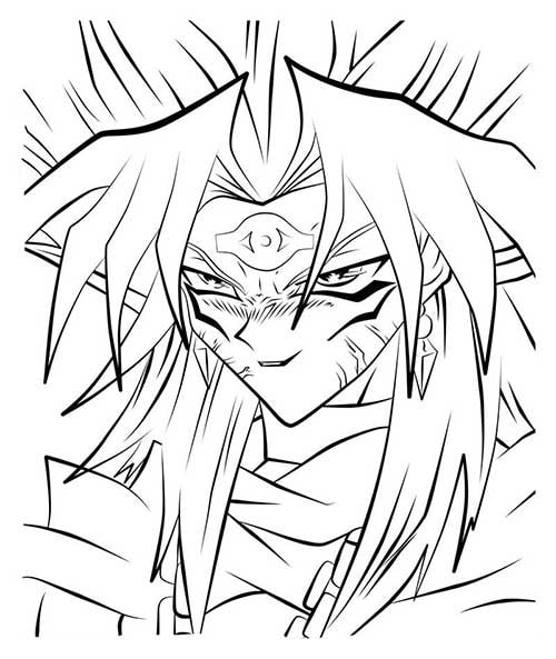 Desenho dePersonagem de Yu-Gi-Oh! 1 para colorir