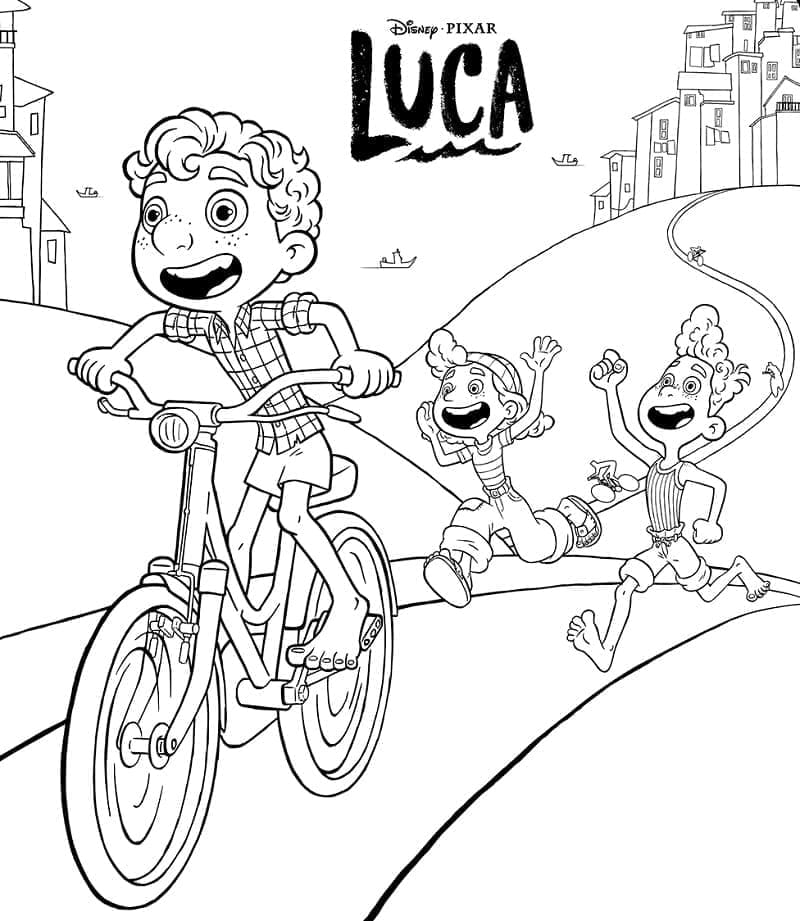 Desenhos de Luca para colorir