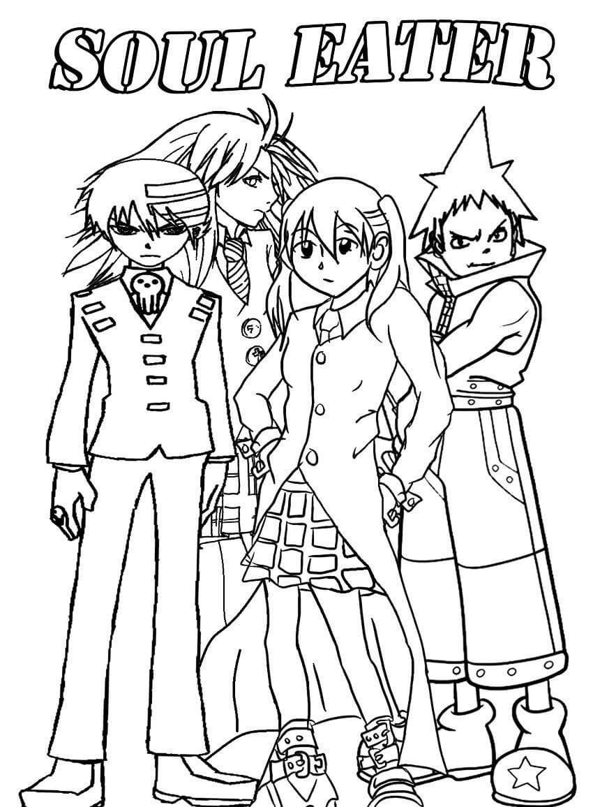 Desenhos de Soul Eater para colorir