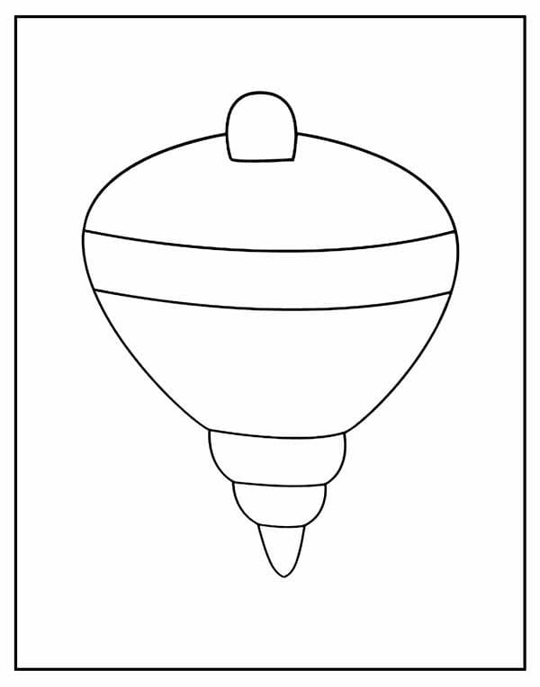 Desenho dePião 11 para colorir