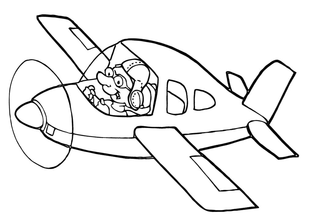 Desenho dePiloto 4 para colorir