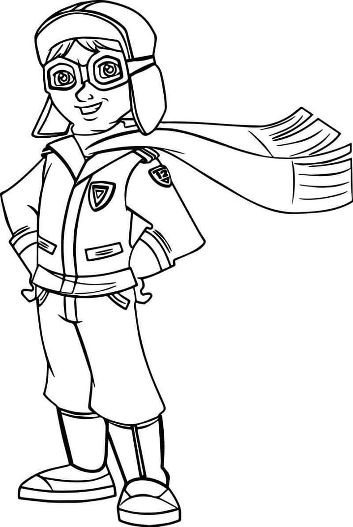 Desenho dePiloto 6 para colorir