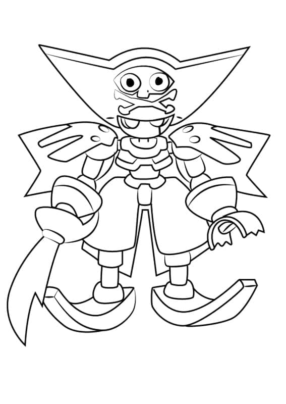 Desenho dePiraskull Medabots para colorir