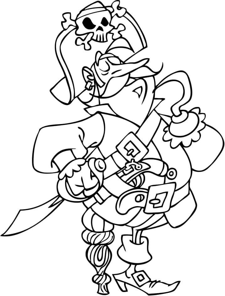 Desenho de Pirata 5 para colorir