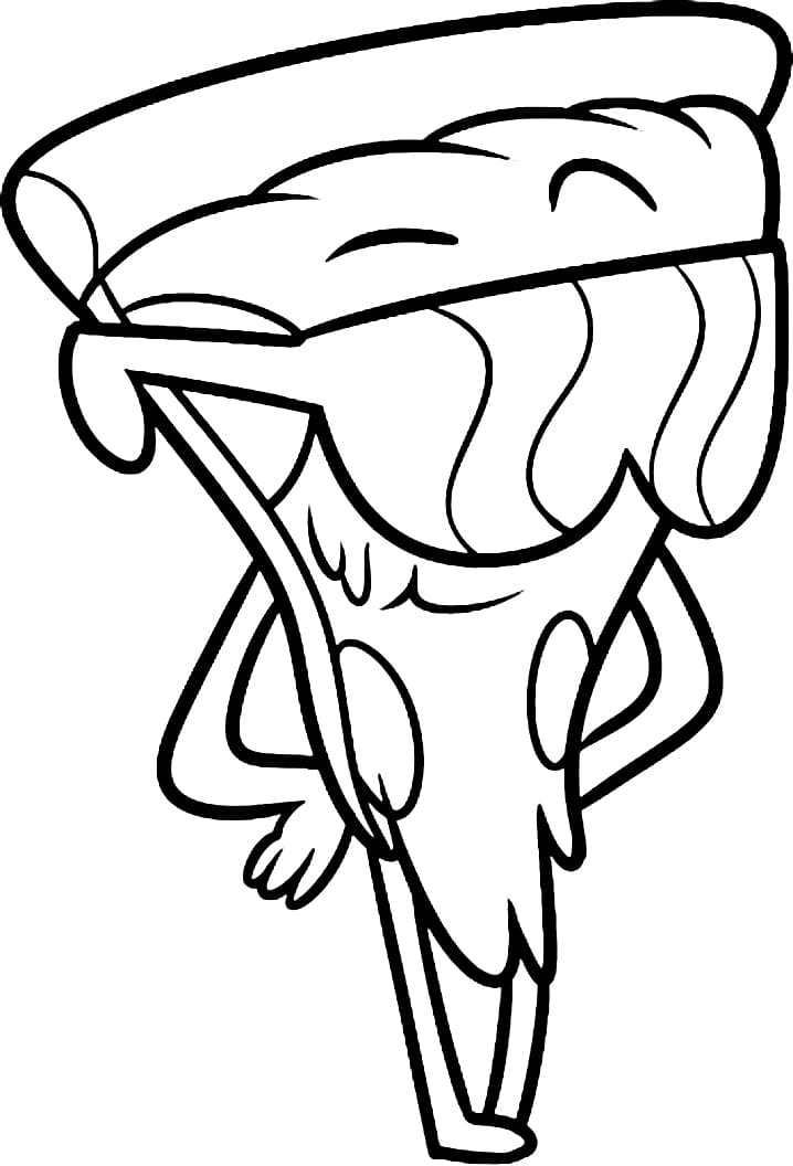 Desenho de Pizza Steve de Titio Avô para colorir