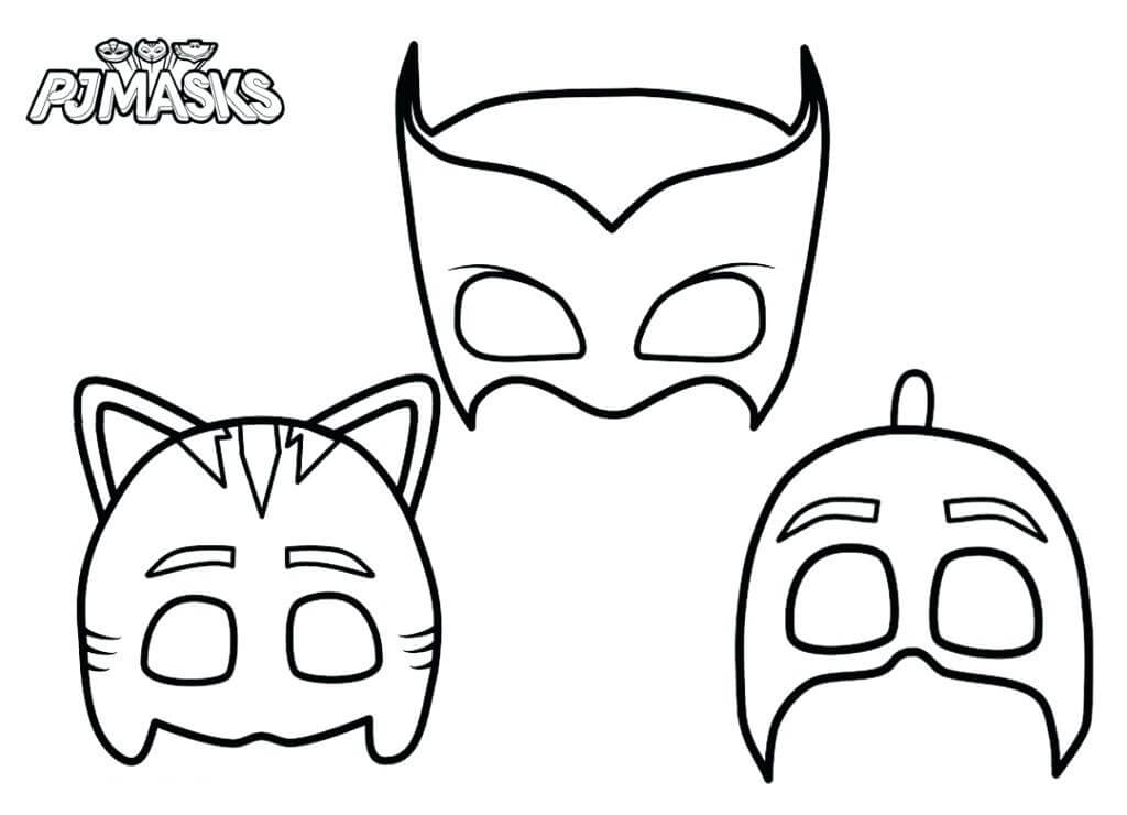 Desenho dePJ Masks 3 para colorir