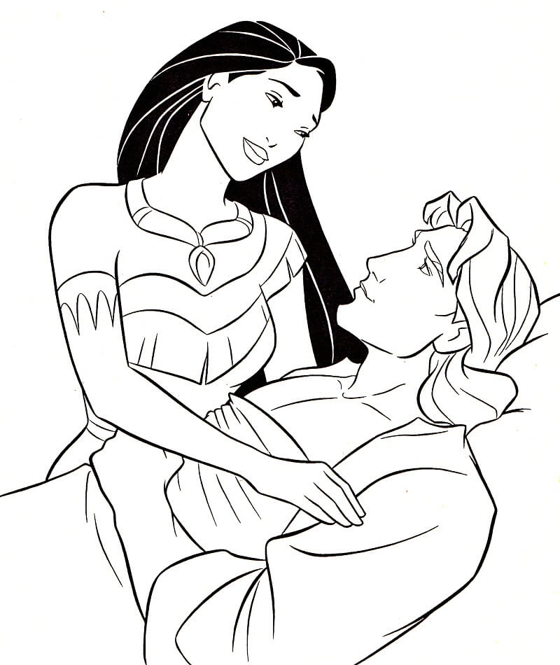 Desenho dePocahontas 18 para colorir