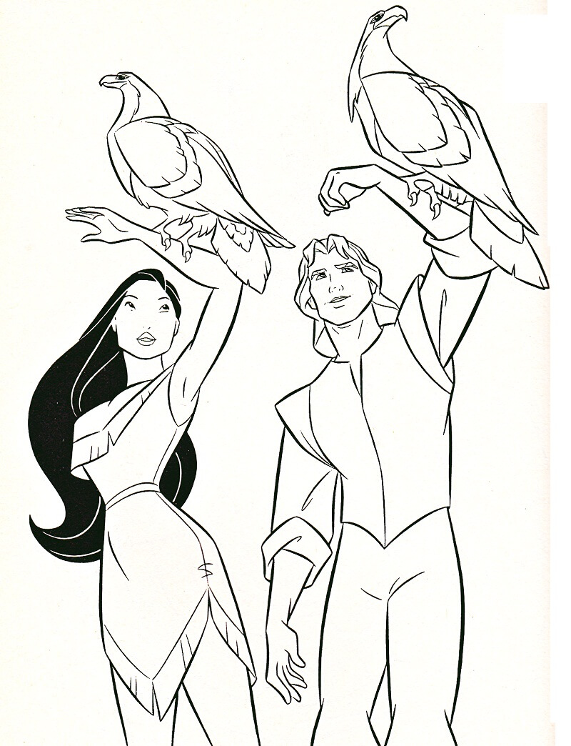 Desenho dePocahontas 19 para colorir