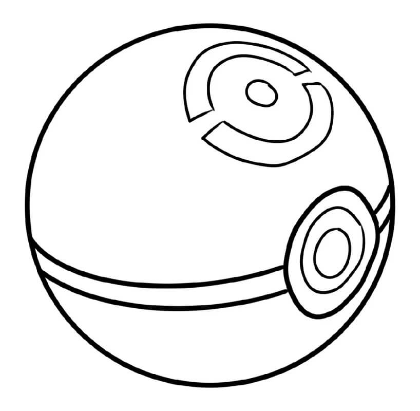 Desenho de Pokebola 15 para colorir