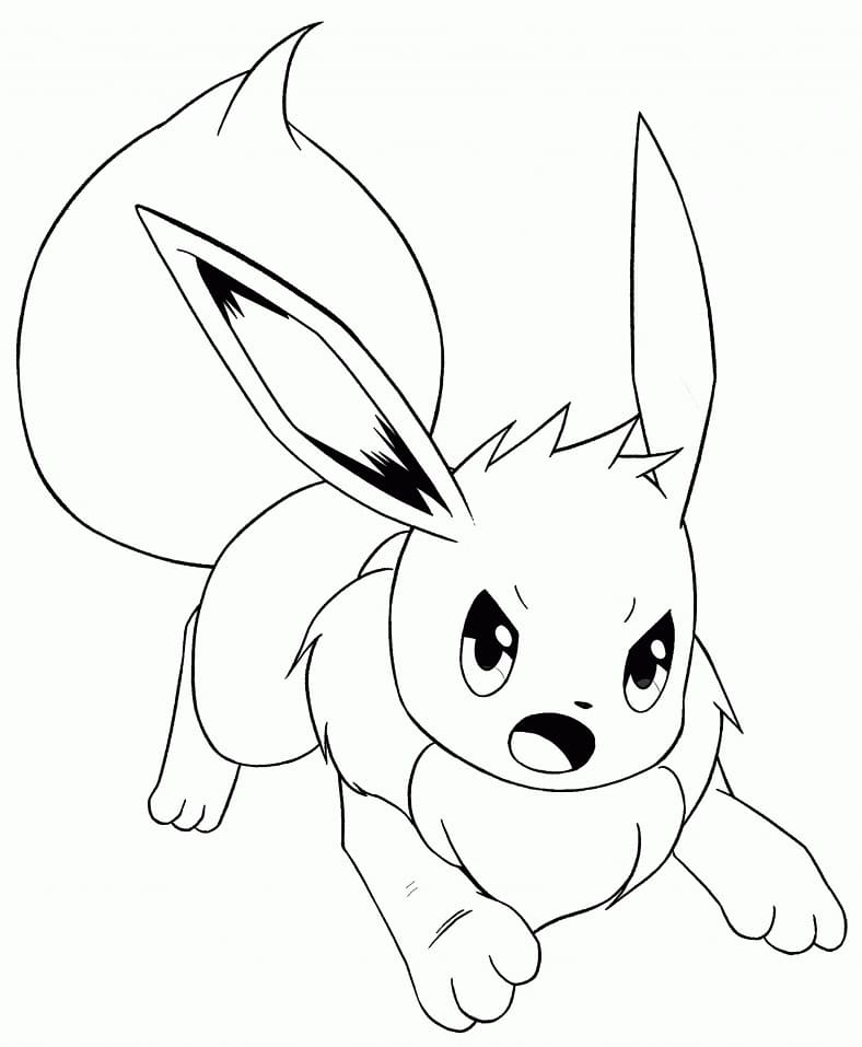 Desenho dePokemon Eevee para colorir