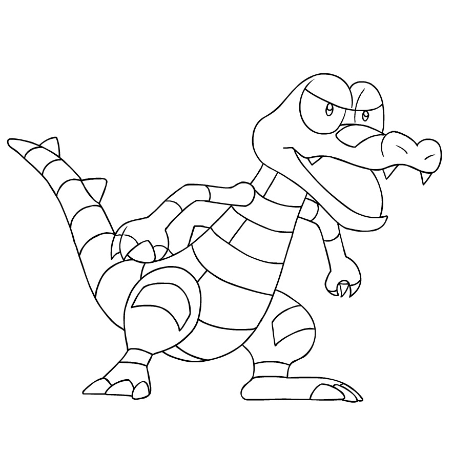 Desenho dePokemon Krokorok 2 para colorir