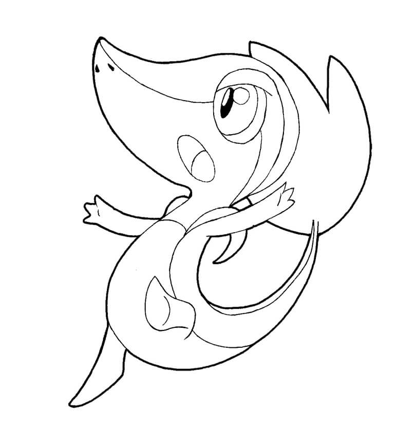 Desenho de Pokemon Snivy 11 para colorir