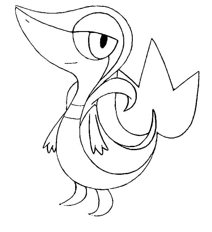 Desenho de Pokemon Snivy 3 para colorir