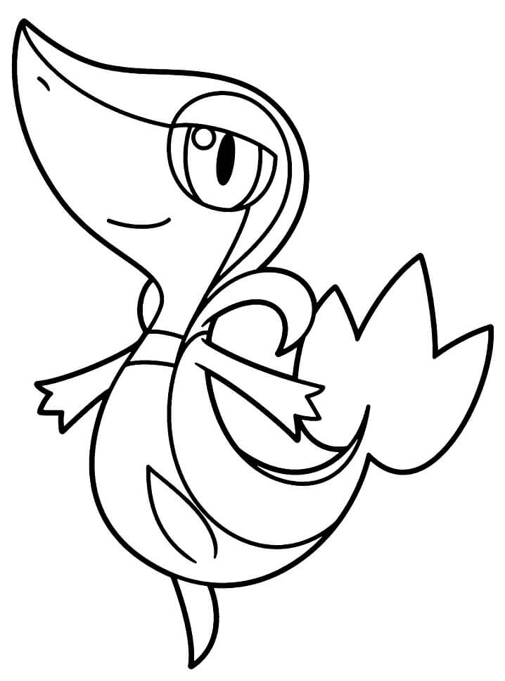 Desenho dePokemon Snivy para colorir