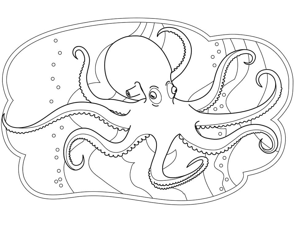 Desenho de Polvo 1 para colorir