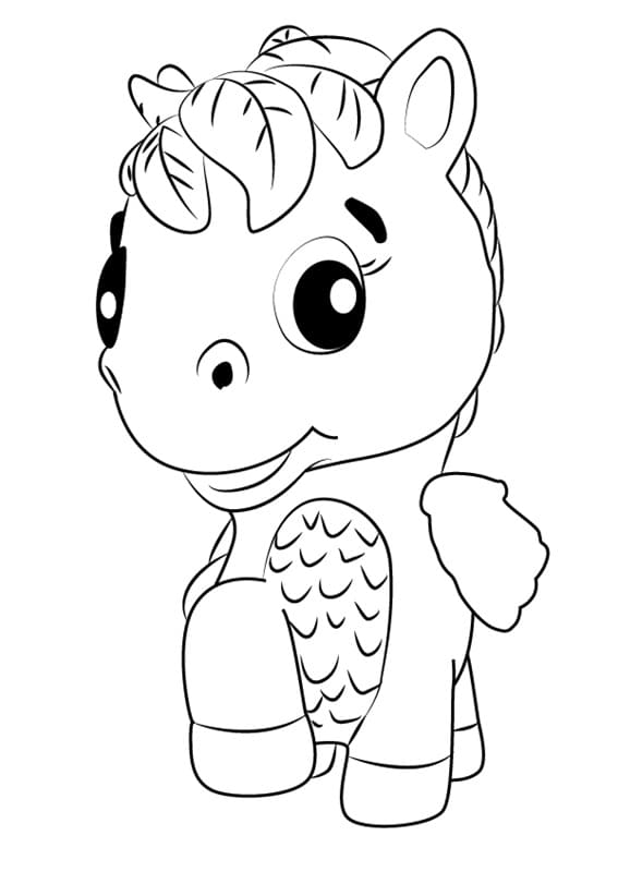 Desenho dePonette Hatchimals para colorir