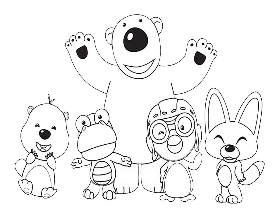 Desenho de Pororo 1 para colorir