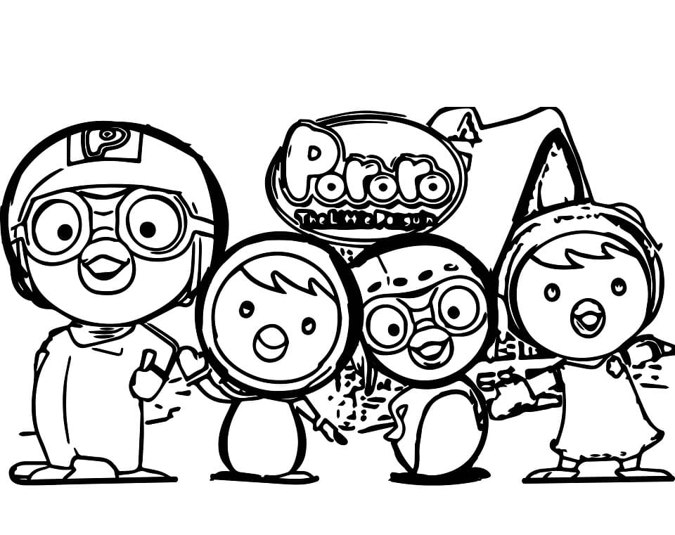 Desenho de Pororo 10 para colorir