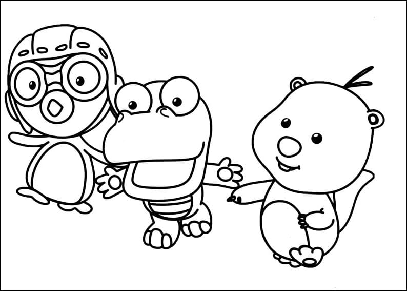 Desenho de Pororo 11 para colorir