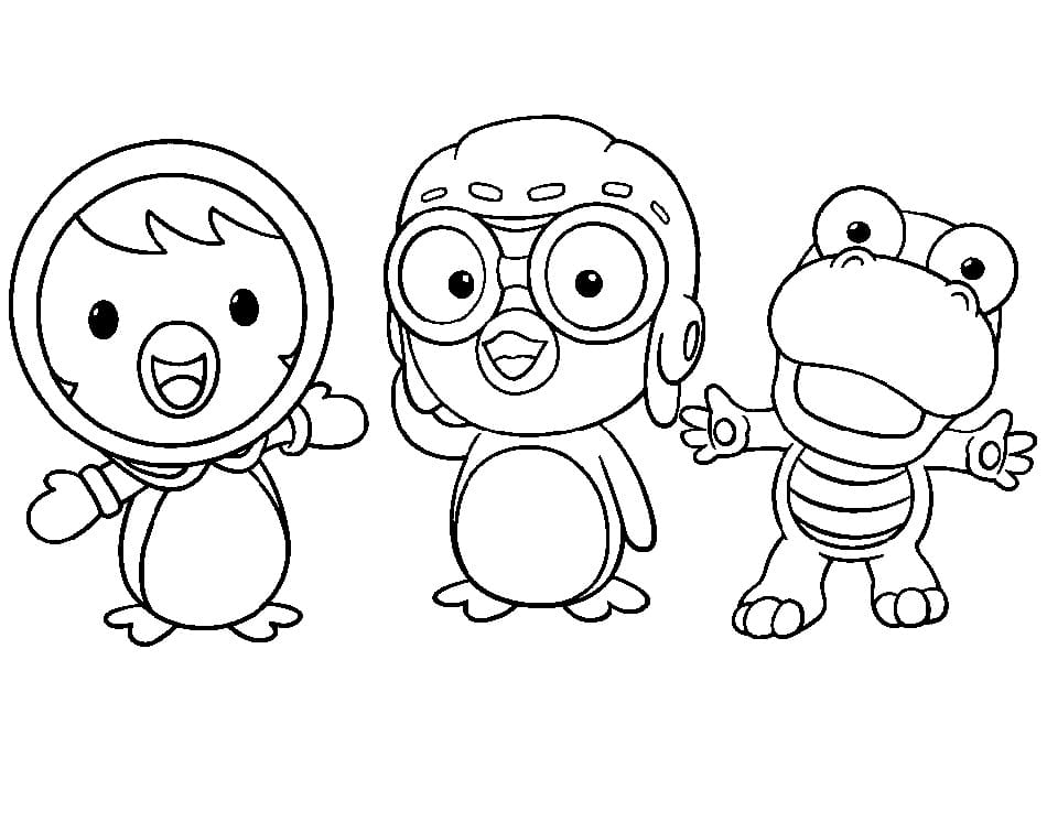 Desenho de Pororo 13 para colorir