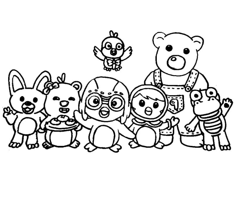 Desenho de Pororo 2 para colorir