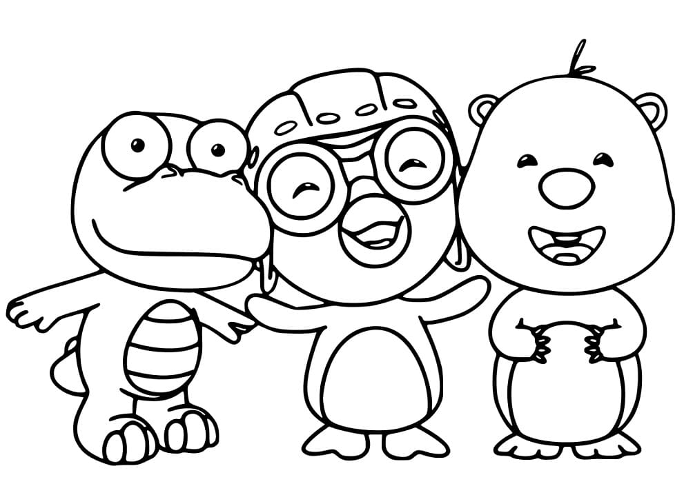 Desenho de Pororo 4 para colorir