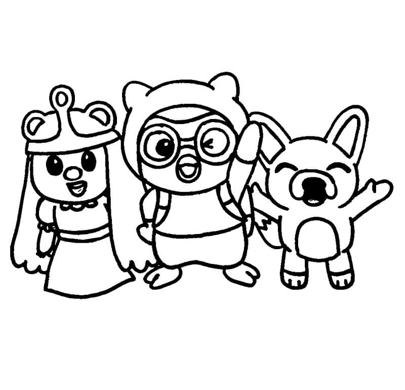 Desenho de Pororo 9 para colorir