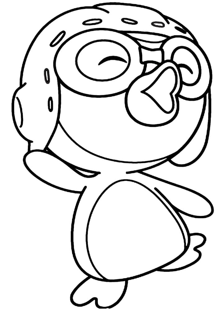 Desenho de Pororo Engraçado para colorir