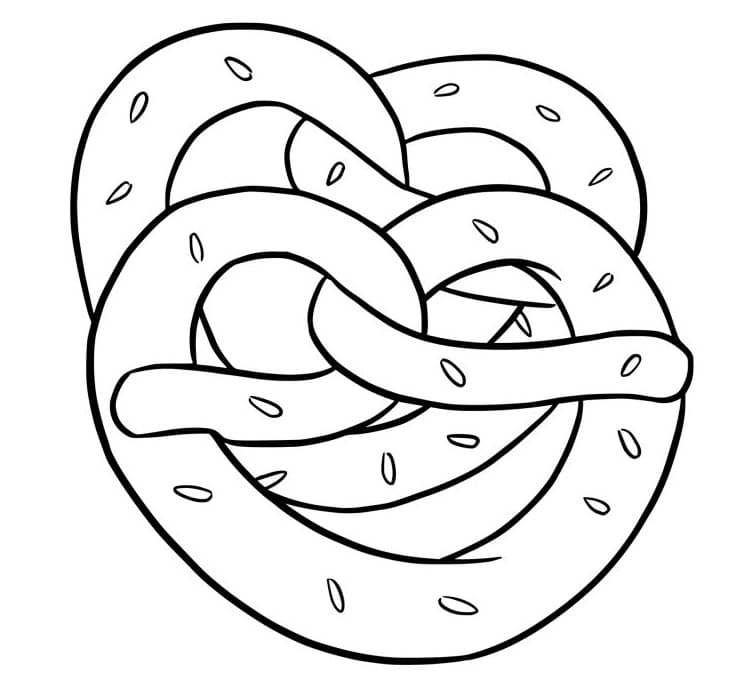 Desenhos de Pretzel para colorir