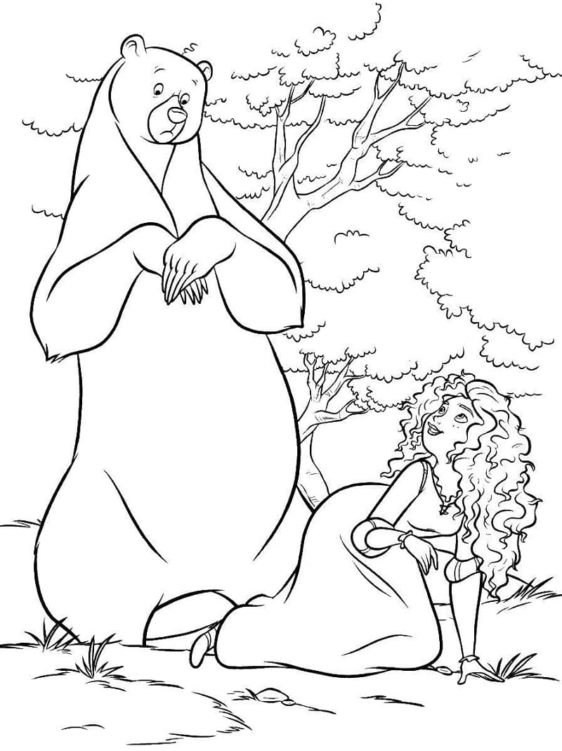 Desenho dePrincesa Merida 10 para colorir