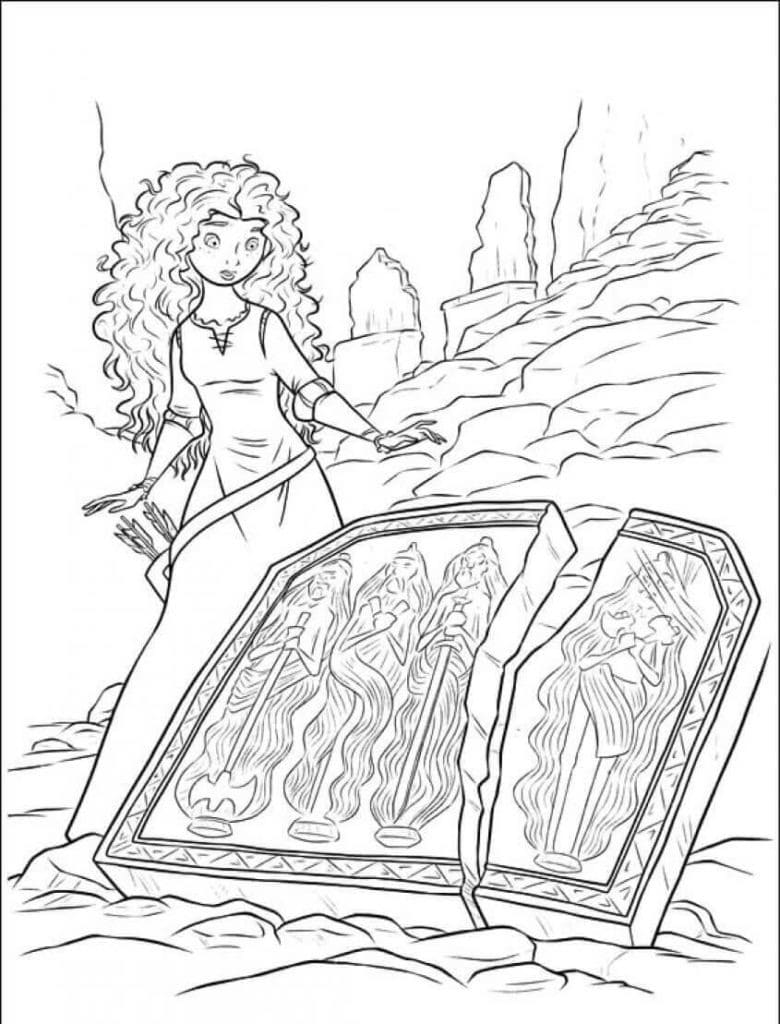 Desenho dePrincesa Merida 12 para colorir