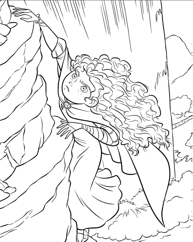 Desenho dePrincesa Merida 13 para colorir