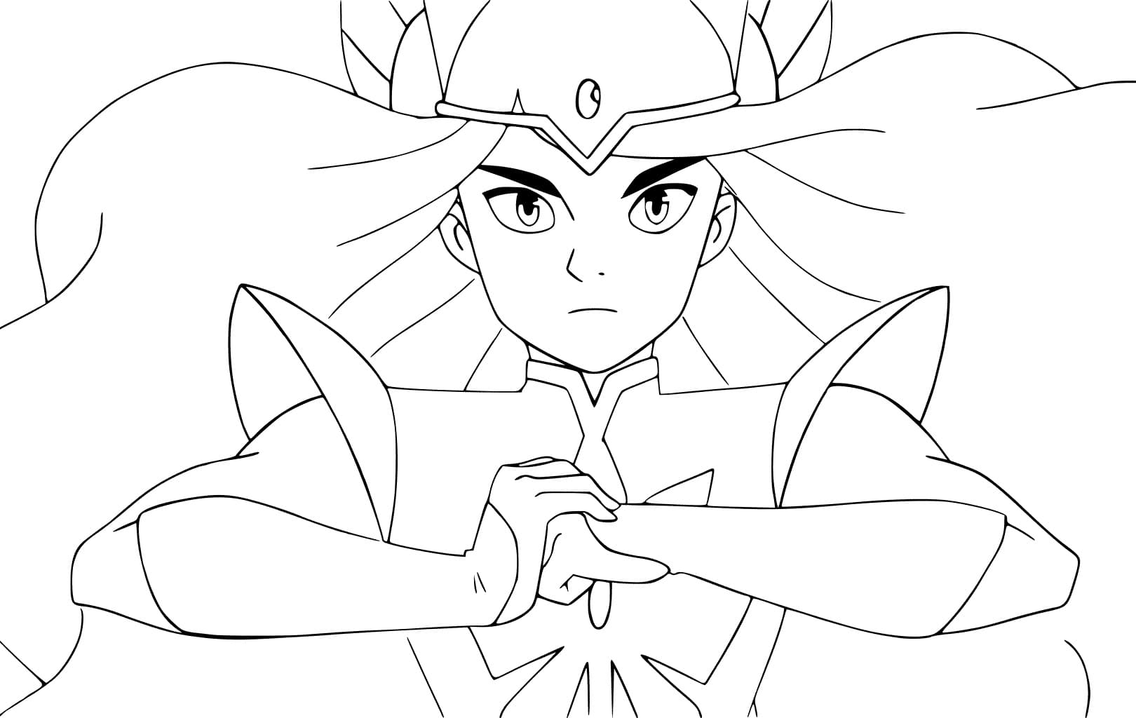 Desenho dePrincesa She-Ra 1 para colorir