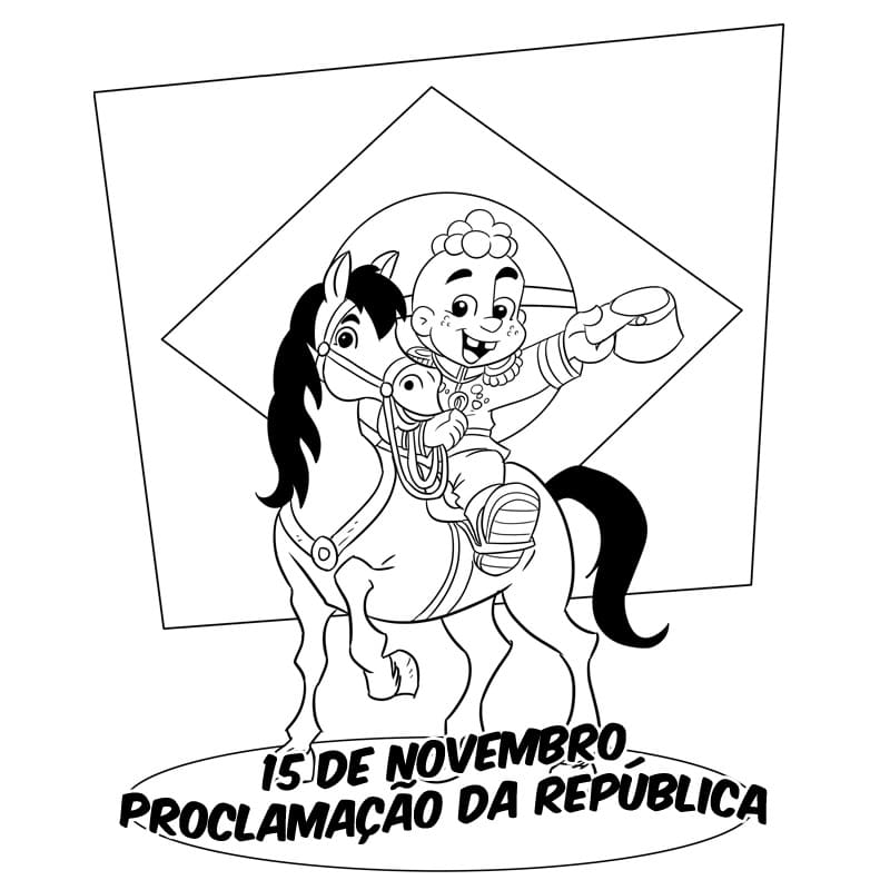 Desenho deProclamação da República 6 para colorir