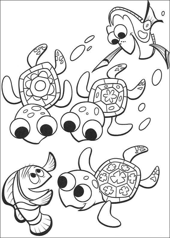 Desenho deProcurando Nemo 4 para colorir