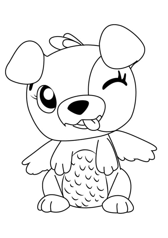 Desenho dePuppit Hatchimals para colorir