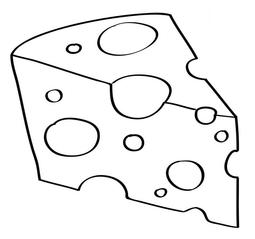 Desenho deQueijo 9 para colorir