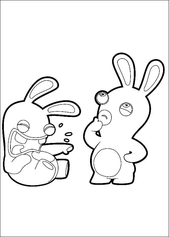 Desenhos de Rabbids para colorir