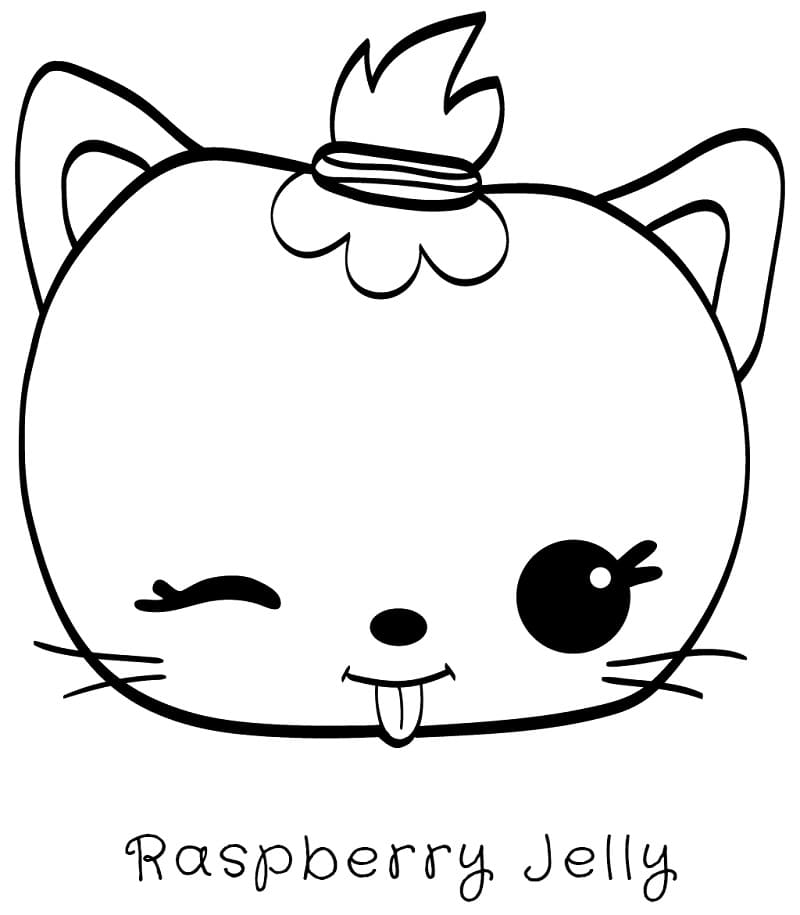 Desenho deRaspberry Jelly Num Noms para colorir