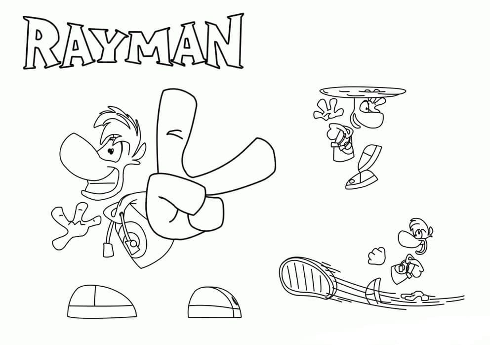 Desenho deRayman 16 para colorir